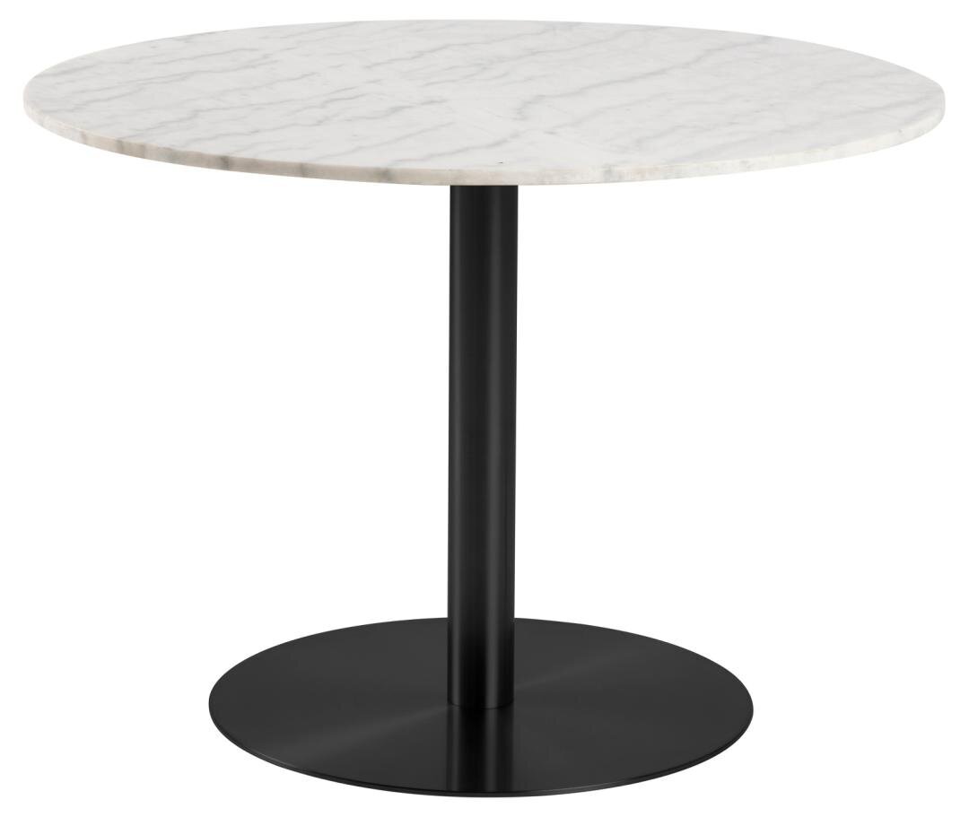 Stalas Corby, baltas/juodas kaina ir informacija | Virtuvės ir valgomojo stalai, staliukai | pigu.lt