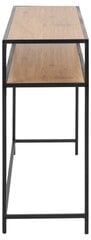 Консоль Seaford, черный/коричневый цвет цена и информация | Столы-консоли | pigu.lt