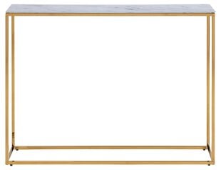Консоль Alisma, белый/золотой цвет цена и информация | Столы-консоли | pigu.lt