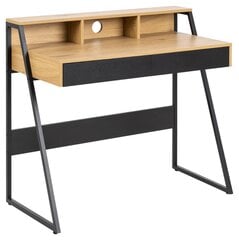 Компьютерный стол Reece, коричневый/черный цвет цена и информация | Компьютерные, письменные столы | pigu.lt