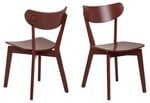 2-ių valgomojo kėdžių komplektas Roxby, rudas