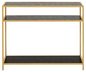 Консоль Seaford, черный/золотой цвет цена и информация | Столы-консоли | pigu.lt