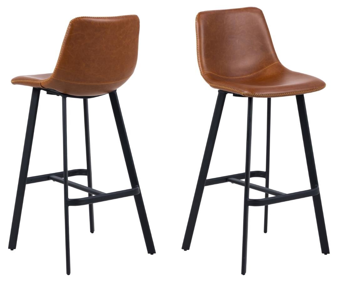 2-jų baro kėdžių komplektas Oregon, rudas kaina ir informacija | Virtuvės ir valgomojo kėdės | pigu.lt
