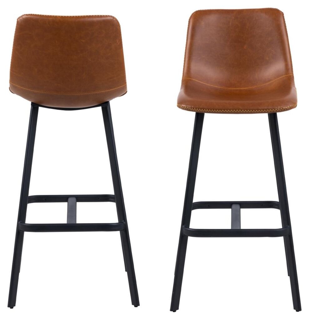 2-jų baro kėdžių komplektas Oregon, rudas kaina ir informacija | Virtuvės ir valgomojo kėdės | pigu.lt