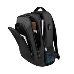 Sponge Bussines 14,1-15,6 Black с разъемом USB цена и информация | Рюкзаки, сумки, чехлы для компьютеров | pigu.lt