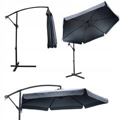 Lauko skėtis Texas, tamsiai pilkas цена и информация | Зонты, маркизы, стойки | pigu.lt