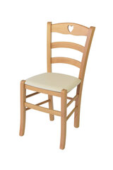Kėdė Tommychairs Cuore, ruda kaina ir informacija | Virtuvės ir valgomojo kėdės | pigu.lt