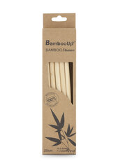 Bamboo-Up соломинки с щеткой N10 цена и информация | Праздничная одноразовая посуда | pigu.lt