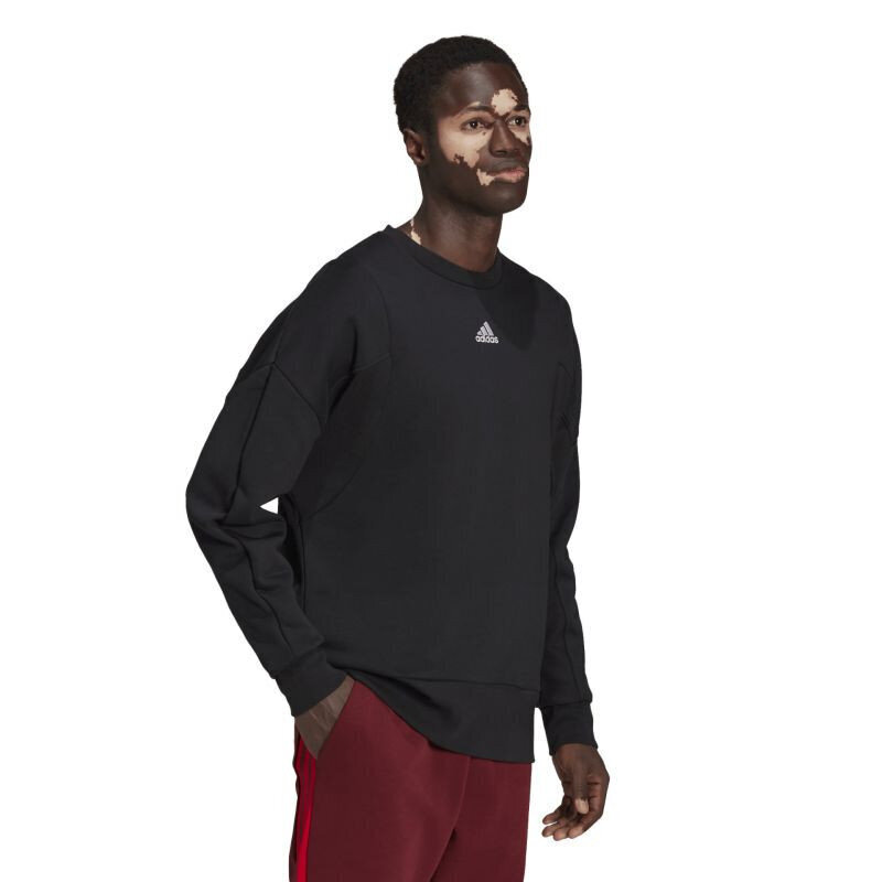 Sportinis džemperis vyrams Adidas Studio Lounge Fleece Sweater M HB6559, juodas kaina ir informacija | Sportinė apranga vyrams | pigu.lt
