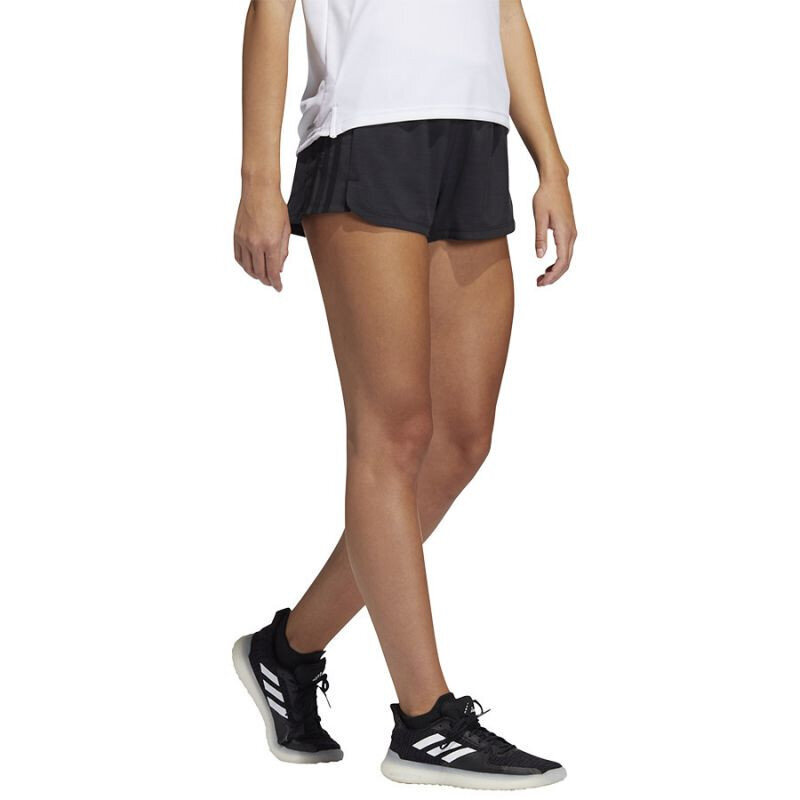 Sportiniai šortai moterims Adidas Pacer 3 Stripes, juodi kaina ir informacija | Sportinė apranga moterims | pigu.lt