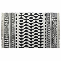 Kilimas DKD Home Decor Juoda Balta (160 x 250 x 0,7 cm) kaina ir informacija | Kilimai | pigu.lt