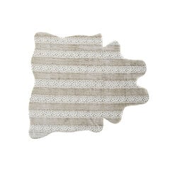 Kilimas DKD Home Decor 160 x 150 x 2 cm Rusvai gelsva Poliesteris Su plaukais kaina ir informacija | Kilimai | pigu.lt