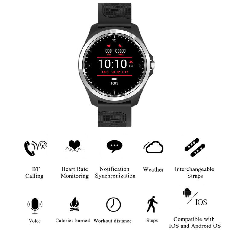 Pacific 26 Black kaina ir informacija | Išmanieji laikrodžiai (smartwatch) | pigu.lt