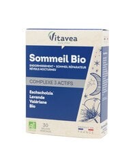 Пищевая добавка Vitavea Sommeil Bio, 30 капсул цена и информация | Витамины, пищевые добавки, препараты для хорошего самочувствия | pigu.lt