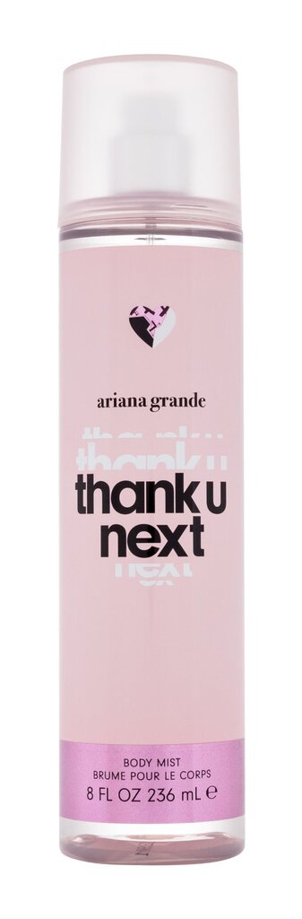 Kvapni kūno dulksna Ariana Grande Thank U Next, 236 ml цена и информация | Parfumuota kosmetika moterims | pigu.lt