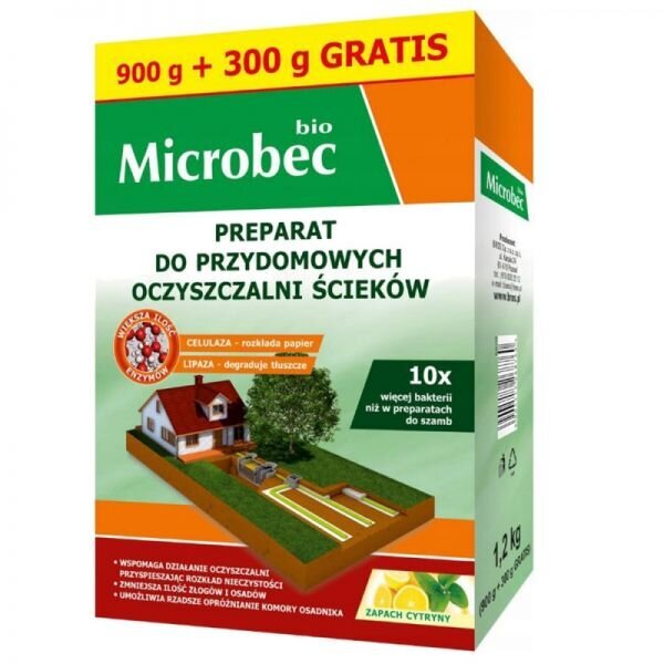 BROS Microbec Bio buitinių nuotekų valymo įrenginių aktyvatorius цена и информация | Mikroorganizmai, bakterijos | pigu.lt