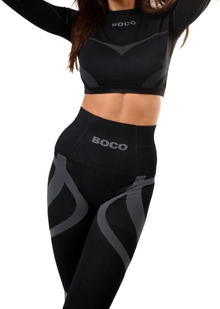 Sportinės tamprės moterims Boco Wear Black Warrior BW001, juodos kaina ir informacija | Sportinė apranga moterims | pigu.lt