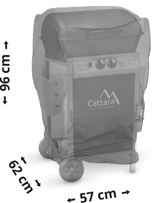 Dujinio grilio apdangalas Cattara 99BB011 цена и информация | Grilio, šašlykinių priedai ir aksesuarai  | pigu.lt