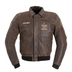 Vyriškas odinis švarkas W-TEC Black Heart Bomber - Vintage Brown 6XL цена и информация | Мотоциклетные куртки | pigu.lt