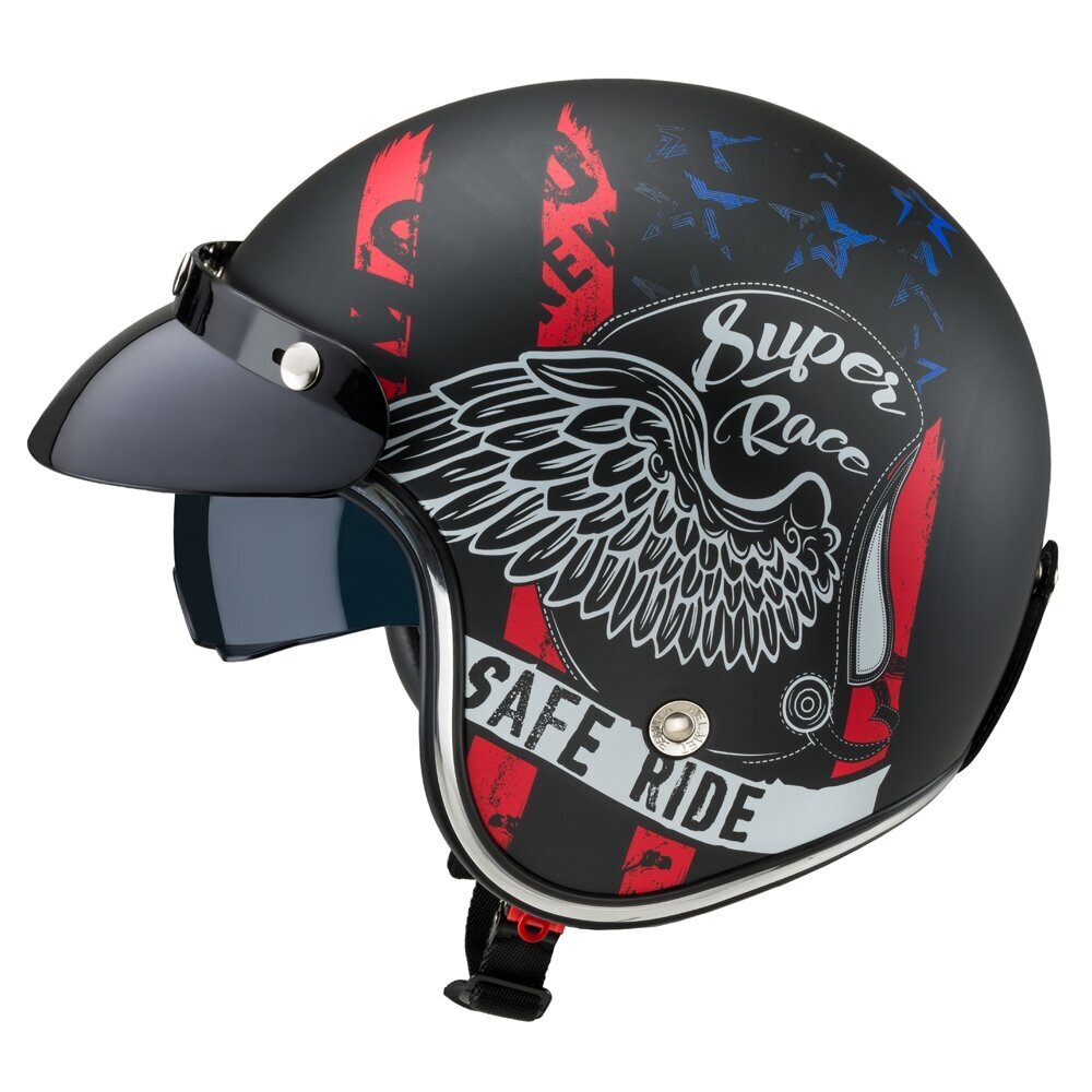 Motociklininko šalmas W-TEC Café Racer - Big Star XS (53-54) kaina ir informacija | Moto šalmai | pigu.lt
