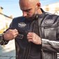 Vyriška odinė striukė W-TEC Makso - Black with Patches 5XL kaina ir informacija | Moto striukės | pigu.lt