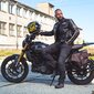 Vyriška odinė striukė W-TEC Makso - Black with Patches 5XL kaina ir informacija | Moto striukės | pigu.lt