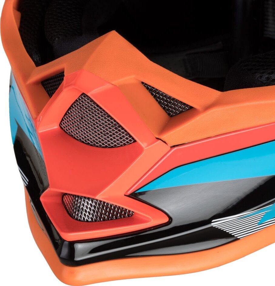 Motociklininko šalmas Helmet W-TEC V321 - Fluo Moonlight M (57-58) kaina ir informacija | Moto šalmai | pigu.lt