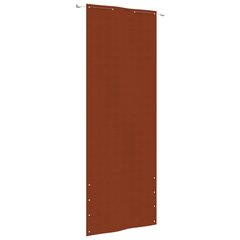 vidaXL Balkono pertvara, terakota spalvos, 80x240cm, oksfordo audinys цена и информация | Зонты, маркизы, стойки | pigu.lt