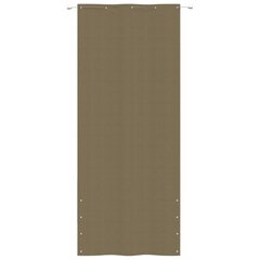 vidaXL Balkono pertvara, taupe spalvos, 100x240cm, oksfordo audinys цена и информация | Зонты, маркизы, стойки | pigu.lt