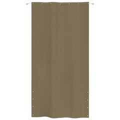 vidaXL Balkono pertvara, taupe spalvos, 140x240cm, oksfordo audinys цена и информация | Зонты, маркизы, стойки | pigu.lt