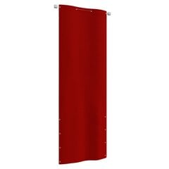 vidaXL Balkono pertvara, raudonos spalvos, 80x240cm, oksfordo audinys цена и информация | Зонты, маркизы, стойки | pigu.lt