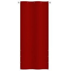 vidaXL Balkono pertvara, raudonos spalvos, 100x240cm, oksfordo audinys kaina ir informacija | Skėčiai, markizės, stovai | pigu.lt