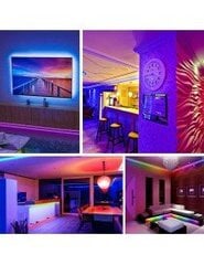 5-метровая светодиодная панель 300 LED RGB + пульт дистанционного управления цена и информация | Светодиодные ленты | pigu.lt