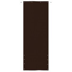vidaXL Balkono pertvara, rudos spalvos, 80x240cm, oksfordo audinys kaina ir informacija | Skėčiai, markizės, stovai | pigu.lt
