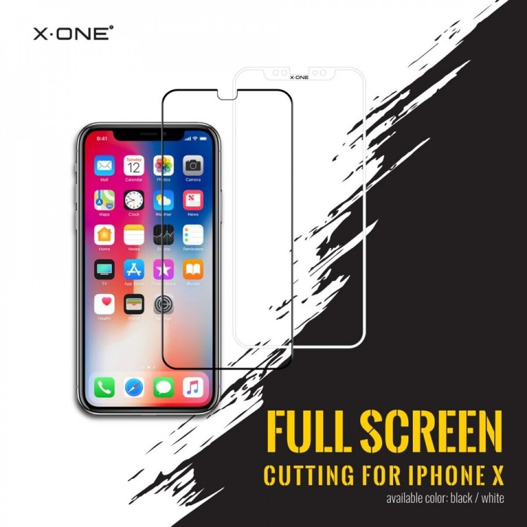 Apsauginis stiklas X-ONE Extreme Shock, skirtas iPhone 7/8 цена и информация | Apsauginės plėvelės telefonams | pigu.lt