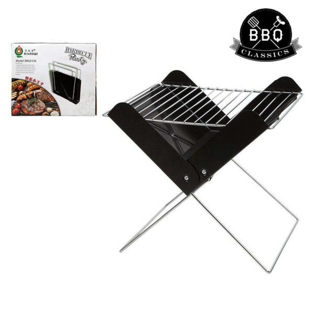 NEŠIOJAMAS BARBEKEI BBQ CLASSICS 33085 (30 X 26 X 30 CM) JUODAS kaina ir informacija | Kepsninės, griliai | pigu.lt