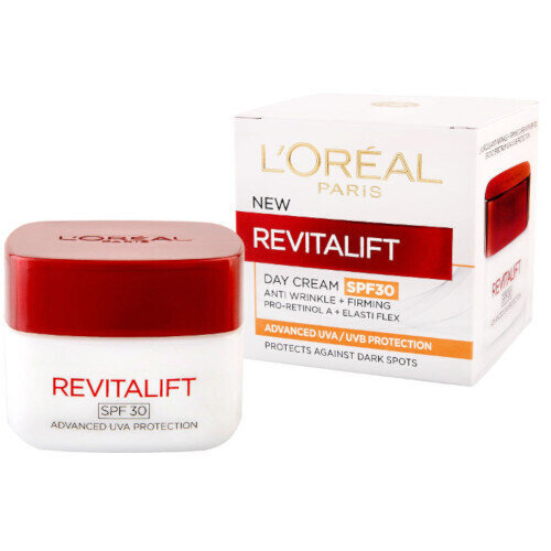 Stangrinamasis dieninis veido kremas L'Oreal Revitalift SPF30, 50 ml цена и информация | Veido kremai | pigu.lt