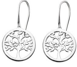 Sidabriniai auskarai moterims Lotus Silver Gyvybės medis LP1641-4 / 1 kaina ir informacija | Auskarai | pigu.lt
