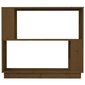 Spintelė knygoms/kambario pertvara, ruda, 80x25x70cm, mediena kaina ir informacija | Lentynos | pigu.lt