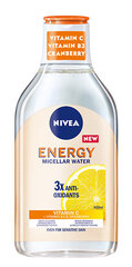 Energizuojantis micelinis vanduo Nivea Energy, 400 ml цена и информация | Средства для очищения лица | pigu.lt