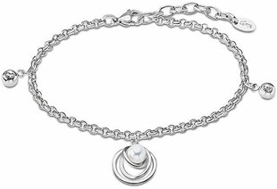 Lotus Silver Черный каббалистический браслет с серебряным сердцем LP3217-2/1 цена и информация | Женские браслеты | pigu.lt