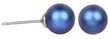Modernūs perlų auskarai Levien Pearl Iridescent Dark Blue цена и информация | Auskarai | pigu.lt