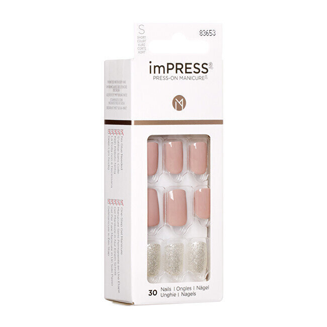 Dirbtiniai nagai imPress Press On Manicure One More Chance, 30 vnt цена и информация | Manikiūro, pedikiūro priemonės | pigu.lt