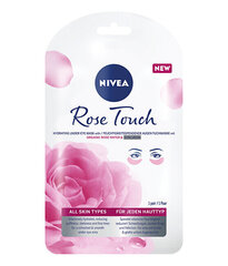 Paakių kaukė Nivea Rose Touch Hydrating Under Eye Hydrogel Mask kaina ir informacija | Veido kaukės, paakių kaukės | pigu.lt