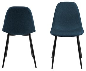 Обеденные стулья, Wilma, 4 шт, синие цена и информация | Стулья для кухни и столовой | pigu.lt