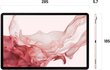 Samsung Galaxy Tab S8 256GB, Wi-Fi, Pink kaina ir informacija | Planšetiniai kompiuteriai | pigu.lt