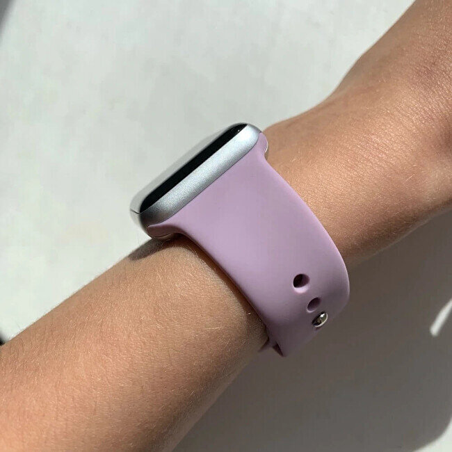 4wrist Silicone Lilac kaina ir informacija | Išmaniųjų laikrodžių ir apyrankių priedai | pigu.lt