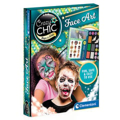 Краски для лица на Хэллоуин Clementoni Crazy Chic цена и информация | Принадлежности для рисования, лепки | pigu.lt