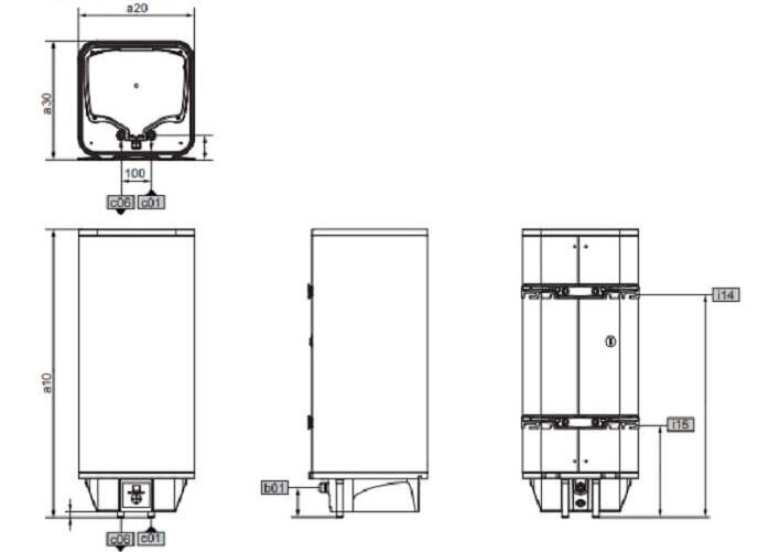 Vandens šildytuvas PSH Universal EL Stiebel Eltron 100 L kaina ir informacija | Vandens šildytuvai | pigu.lt