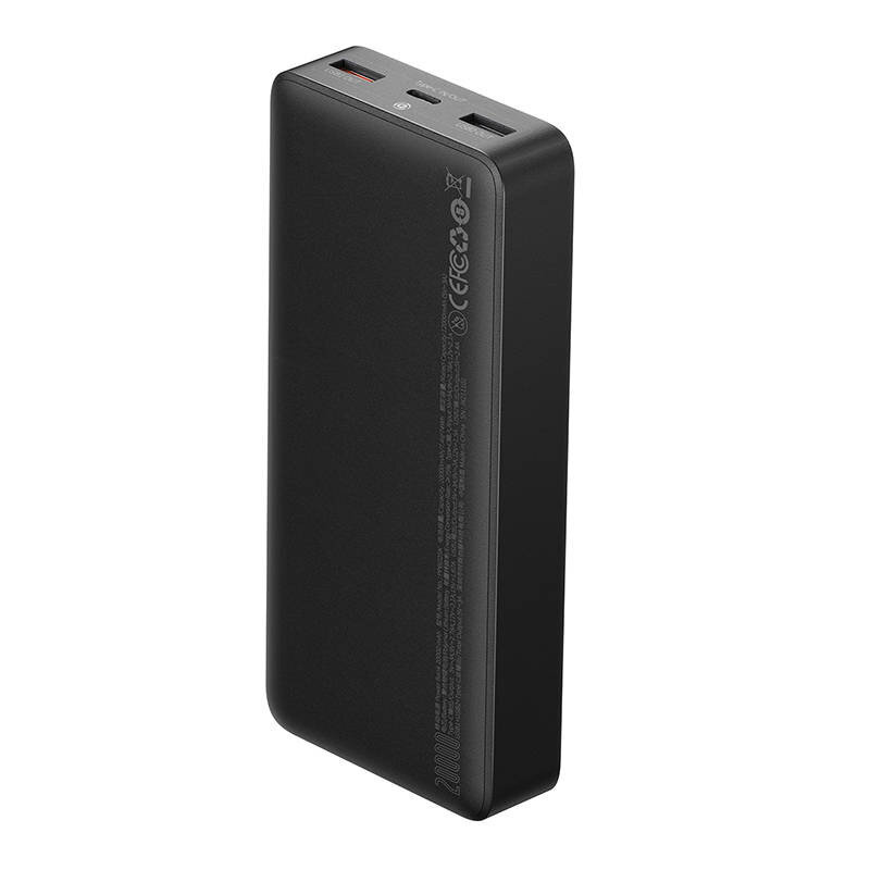 Powerbank Baseus Bipow, 20000mAh, 2x USB, USB-C, 25W, juodas kaina ir informacija | Atsarginiai maitinimo šaltiniai (power bank) | pigu.lt